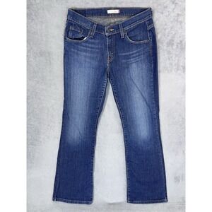 Vintage Levis Jeans Womens 10 Blue Dark Wash 529 Mid Rise Curvy Bootcut Stretch